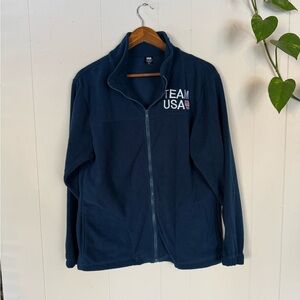 Team USA 🇺🇸 Men's Navy Fleece Jacket